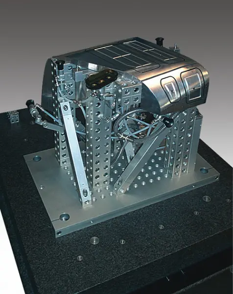 3D vacuum fixture for fixation of pre-formed aluminum parts