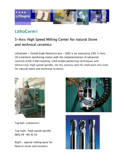 High Speed CNC Miller for Stone and Ceramics